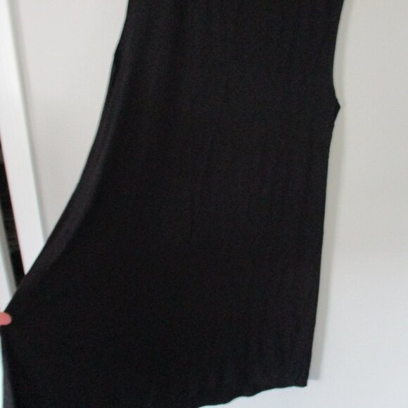Michael Lauren Womens Round Neck Sleeveless Tank Dress Black Size Large - Picture 4 of 6
